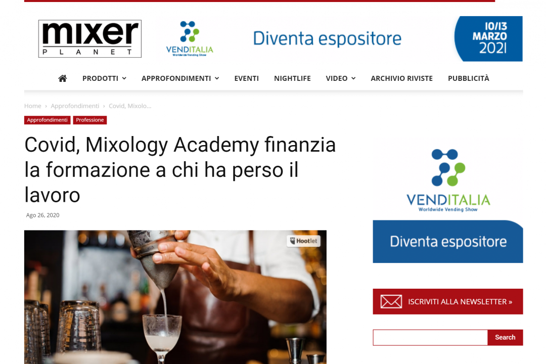 Mixerplanet su MIXOLOGY Academy